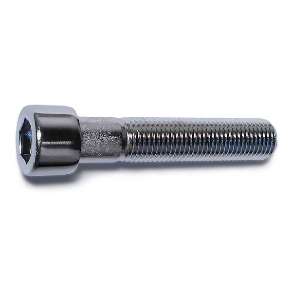 7/16"-20 Socket Head Cap Screw, Chrome Plated Steel, 2-1/4 in Length, 5 PK